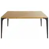 Image de Table de réunion en manguier clair et métal grisé L160