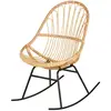 Image de Fauteuil à bascule en rotin