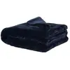 Image de Plaid imitation fourrure bleu foncé 170x130