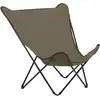 Image de Fauteuil papillon grande largeur en acier marron l83xl91xh87