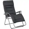 Image de Fauteuil relax zéro gravité xl en acier gris l97xl76xh123