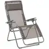 Image de Fauteuil relax zéro gravité en acier marron l88xl71xh115