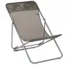 Image de Chilienne jardin pliant multi-positions en acier marron L83xl62xH91