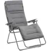 Image de Fauteuil relax zéro gravité xl en acier gris l97xl76xh123