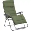 Image de Fauteuil relax zéro gravité xl en acier vert l97xl76xh123