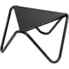Image de Table basse plateau micro-perforé en aluminium noir l57xl57xh32