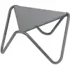 Image de Table basse plateau micro-perforé en aluminium gris l57xl57xh32