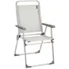 Image de Fauteuil pliant ultra-léger en aluminium beige l62xl58xh100