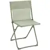 Image de Chaise pliante ultra-compacte en acier vert l44xl48xh83