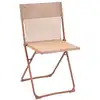 Image de Chaise pliante ultra-compacte en acier orange l44xl48xh83