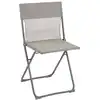 Image de Chaise pliante ultra-compacte en acier gris l44xl48xh83