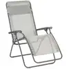 Image de Fauteuil relax zéro gravité en acier beige l88xl67xh114