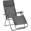 Image de Fauteuil relax zéro gravité en acier gris l88xl71xh115