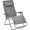 Image de Fauteuil relax matelassé zéro gravité en acier gris l87xl67xh115