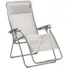 Image de Fauteuil relax zéro gravité xl en acier beige l97xl76xh123
