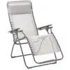 Image de Fauteuil relax zéro gravité en acier beige l88xl71xh115