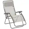 Image de Fauteuil relax zéro gravité en acier beige l87xl67xh115