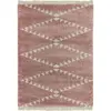 Image de Tapis poils épais style berbère rose 120x170 cm