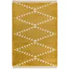 Image de Tapis épais style berbère jaune 120x170 cm