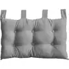 Image de Tête de lit coussin en coton gris clair 70x45 cm