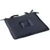 Image de Galette de chaise uni effet bachette 40 x 40 cm gris foncé
