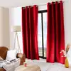 Image de Rideau occultant [ ]polyester[ ]rouge[ ]140 x 240