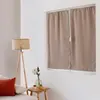Image de Petit rideau uni et occultant polyester naturel 60x120 cm