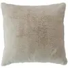 Image de Coussin cocooning en imitation fourrure polyester beige 40 x 40