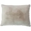 Image de Coussin cocooning en imitation fourrure polyester beige 65 x 50 cm