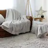 Image de Couverture cocooning en imitation fourrure polyester gris 220 x 180