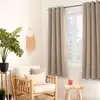 Image de Rideau thermique en microfibre doublée polyester naturel 135x180 cm