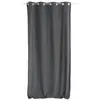 Image de Rideau tamisant en velours gris foncé