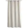 Image de Rideau à oeillets en velours chenillé polyester ecru 140x240 cm