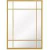 Image de Miroir rectangulaire en métal doré 97x67 cm