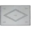 Image de Tapis en laine écru à motif noir graphiques 140 x 200 cm