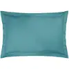 Image de Taies d'oreiller en coton bio bleu lagon 75 x 50 cm