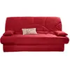 Image de Housse de clic-clac en coton rouge 130 x 190 cm