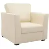 Image de Fauteuil déhoussable tissu coton h85 beige