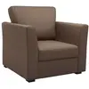 Image de Fauteuil déhoussable tissu coton h85 taupe