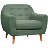Image de Fauteuil en tissu antitache menthe