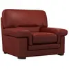 Image de Fauteuil cuire h90 rouge