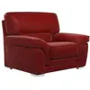 Image de Fauteuil cuir h90 rouge