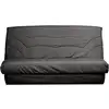 Image de Housse de clic-clac en coton recyclé anthracite 130 x 190 cm