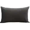 Image de Housse de coussin en fibres recyclées gris 30 x 50 cm