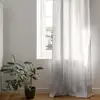 Image de Rideau en coton et en polyester recyclé 135 x 250 cm blanc