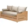 Image de Habillage lit gigogne en coton recyclé lin 200x90x15 cm
