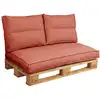 Image de Dossier coussin palette en polyester tomette 1 60 x 50 cm