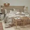 Image de Housse de couette en coton bio beige 240 x 220 cm