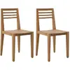 Image de Lot de deux chaises h85 en bois massif