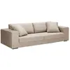 Image de Canapé velours 4 places beige